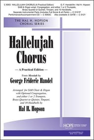 Hallelujah Chorus SAB choral sheet music cover Thumbnail